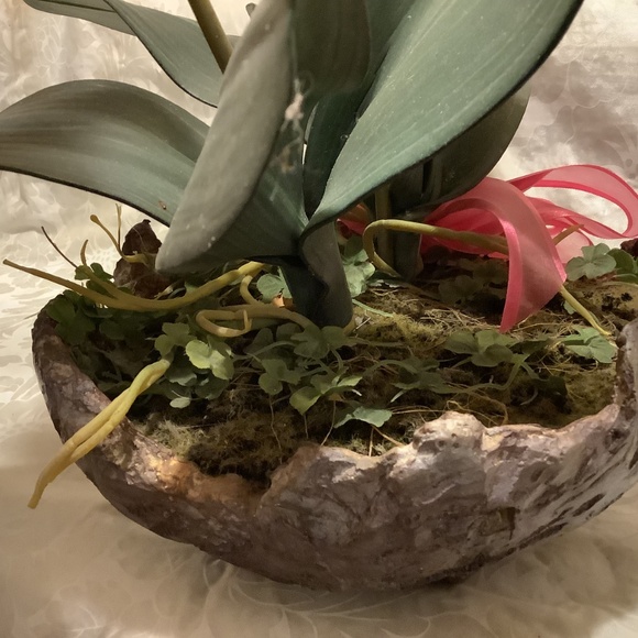 Artificial Tropical Exotic Pink Orchid Plant 30” height  25” base circumference - Picture 10 of 12